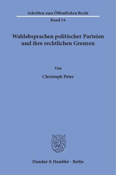 Wahlabsprachen politischer Parteien und ihre rechtlichen Grenzen