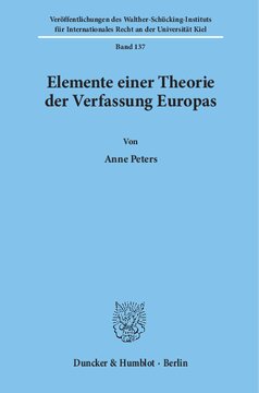 Elemente einer Theorie der Verfassung Europas