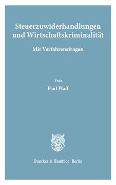 Steuerzuwiderhandlungen und Wirtschaftskriminalität: Mit Verfahrensfragen