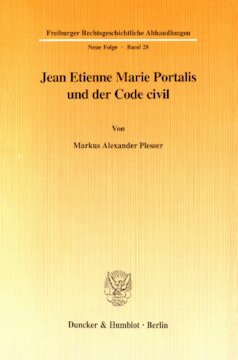 Jean Etienne Marie Portalis und der Code civil