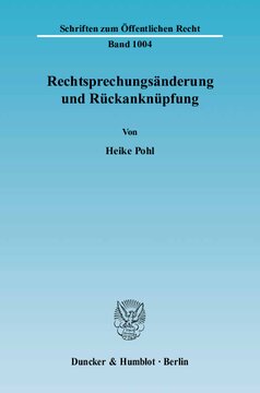 Rechtsprechungsänderung und Rückanknüpfung