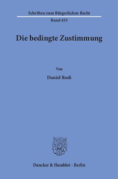 Die bedingte Zustimmung