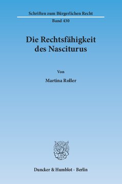 Die Rechtsfähigkeit des Nasciturus