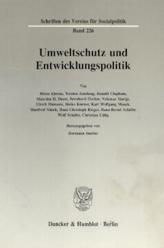 Umweltschutz und Entwicklungspolitik