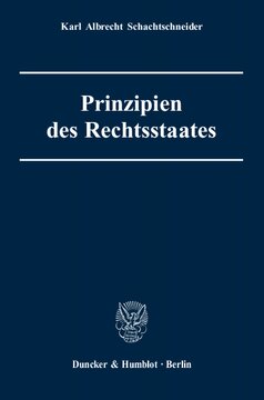 Prinzipien des Rechtsstaates