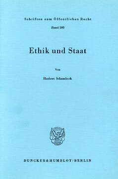 Ethik und Staat