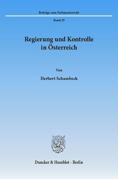 Regierung und Kontrolle in Österreich