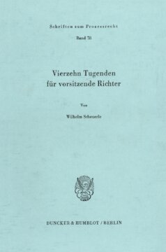 Vierzehn Tugenden für vorsitzende Richter