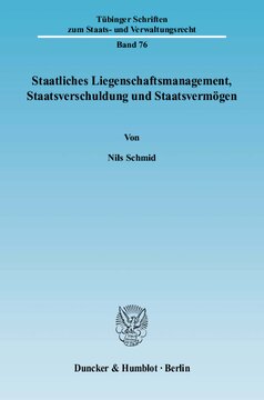 Staatliches Liegenschaftsmanagement, Staatsverschuldung und Staatsvermögen