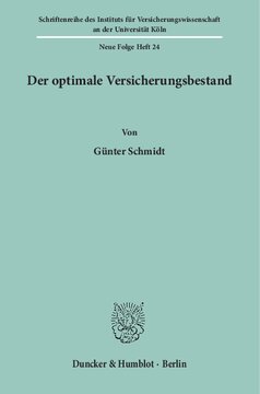 Der optimale Versicherungsbestand