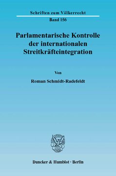 Parlamentarische Kontrolle der internationalen Streitkräfteintegration