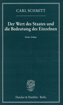 Der Wert des Staates und die Bedeutung des Einzelnen