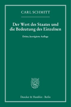 Der Wert des Staates und die Bedeutung des Einzelnen