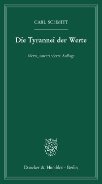 Die Tyrannei der Werte: Vierte, unveränderte Auflage. Mit einem Nachwort von Christoph Schönberger