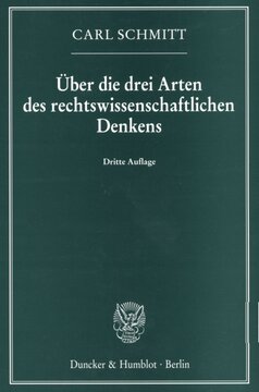 Über die drei Arten des rechtswissenschaftlichen Denkens