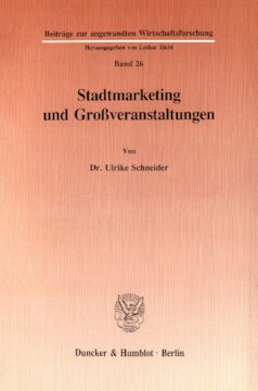 Stadtmarketing und Großveranstaltungen