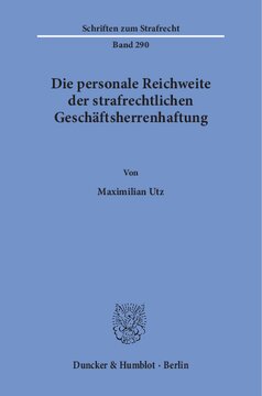 Die personale Reichweite der strafrechtlichen Geschäftsherrenhaftung