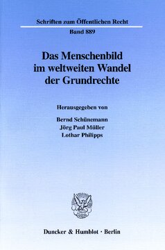 Das Menschenbild im weltweiten Wandel der Grundrechte