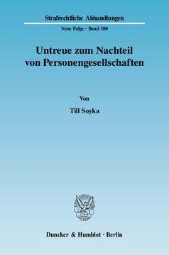 Untreue zum Nachteil von Personengesellschaften