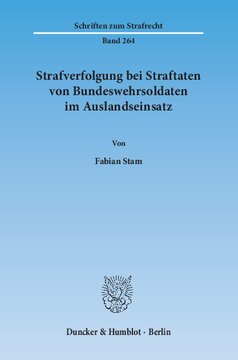Strafverfolgung bei Straftaten von Bundeswehrsoldaten im Auslandseinsatz
