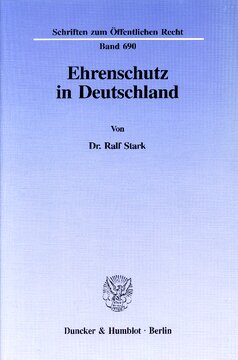 Ehrenschutz in Deutschland