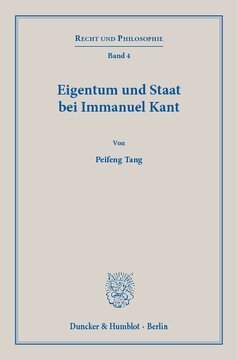 Eigentum und Staat bei Immanuel Kant