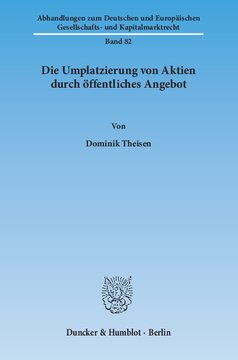 Die Umplatzierung von Aktien durch öffentliches Angebot