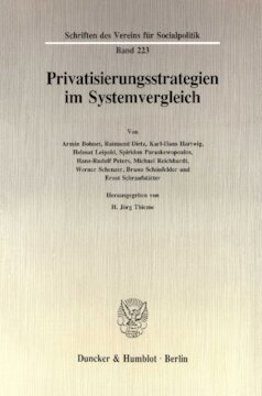 Privatisierungsstrategien im Systemvergleich