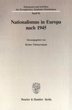 Nationalismus in Europa nach 1945