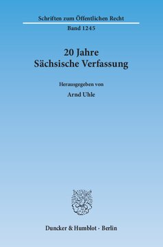 20 Jahre Sächsische Verfassung