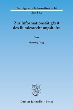 Zur Informationstätigkeit des Bundesrechnungshofes