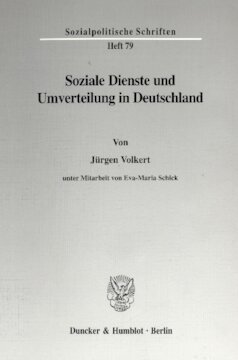 Soziale Dienste und Umverteilung in Deutschland