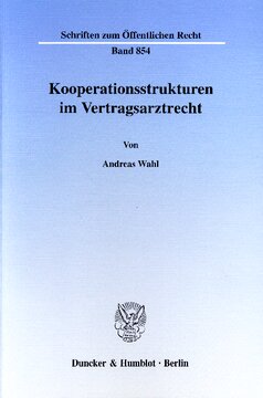 Kooperationsstrukturen im Vertragsarztrecht