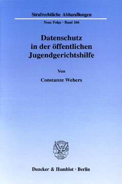 Datenschutz in der öffentlichen Jugendgerichtshilfe: Die öffentliche Jugendgerichtshilfe im Spannungsfeld zwischen dem Recht der Gerichte und Behörden auf Information und dem Grundrecht des beschuldigten Jugendlichen bzw. Heranwachsenden auf informationelle Selbstbestimmung