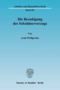 Die Beendigung des Schuldnerverzugs