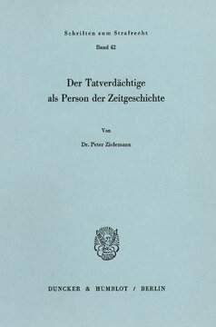 Der Tatverdächtige als Person der Zeitgeschichte