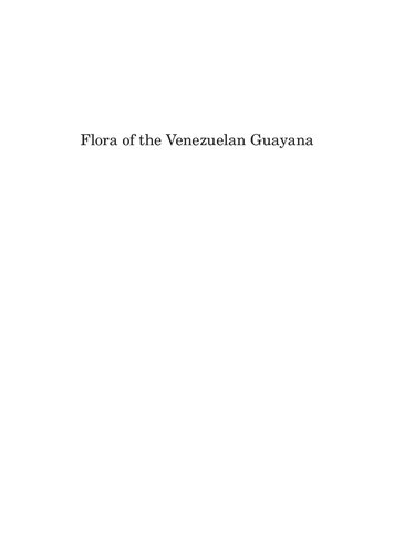 Flora of the Venezuelan Guayana, Volume 9: Rutaceae-Zygophyllaceae