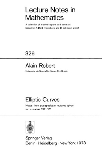 Elliptic curves