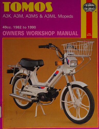 Haynes Tomos A3K, A3M, A3MS & A3ML Mopeds Owners Workshop Manual