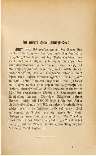 Mitteilungen des Vereins für Geschichte und Altertumskunde in Hohenzollern