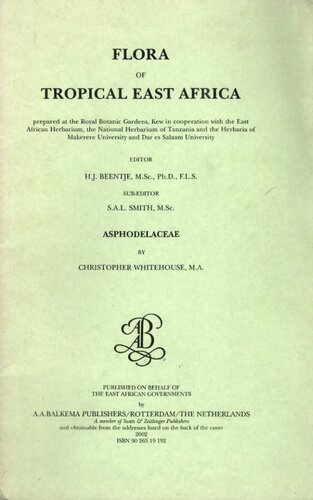 Flora of Tropical East Africa - Asphodelaceae (2002)