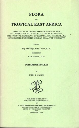 Flora of Tropical East Africa - Lomariopsidaceae (2002)