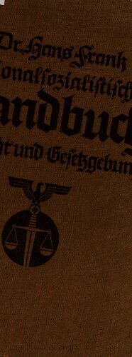 Nationalsozialistisches Handbuch für Recht und Gesetzgebung