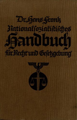 Nationalsozialistisches Handbuch für Recht und Gesetzgebung