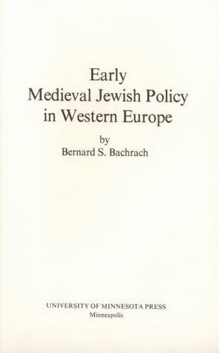 Early medieval Jewish policy in Western Europe