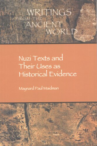 Nuzi texts and their uses as historical evidence