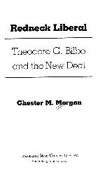 Redneck liberal: Theodore G. Bilbo and the New Deal