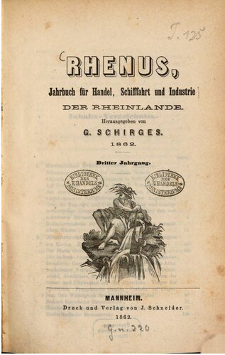 Rhenus, Jahrbuch für Handel, Schifffahrt und Industrie der Rheinlande