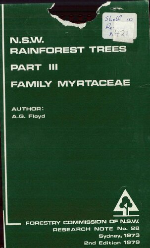 N.S.W. Rainforest Trees. Part 3. Family Myrtaceae