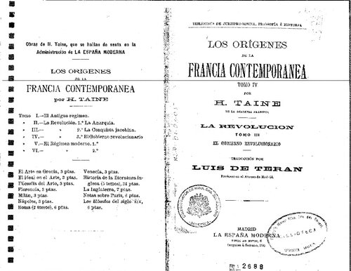 Los Orígenes de la Francia Contemporánea: La Revolución — El Gobierno Revolucionario